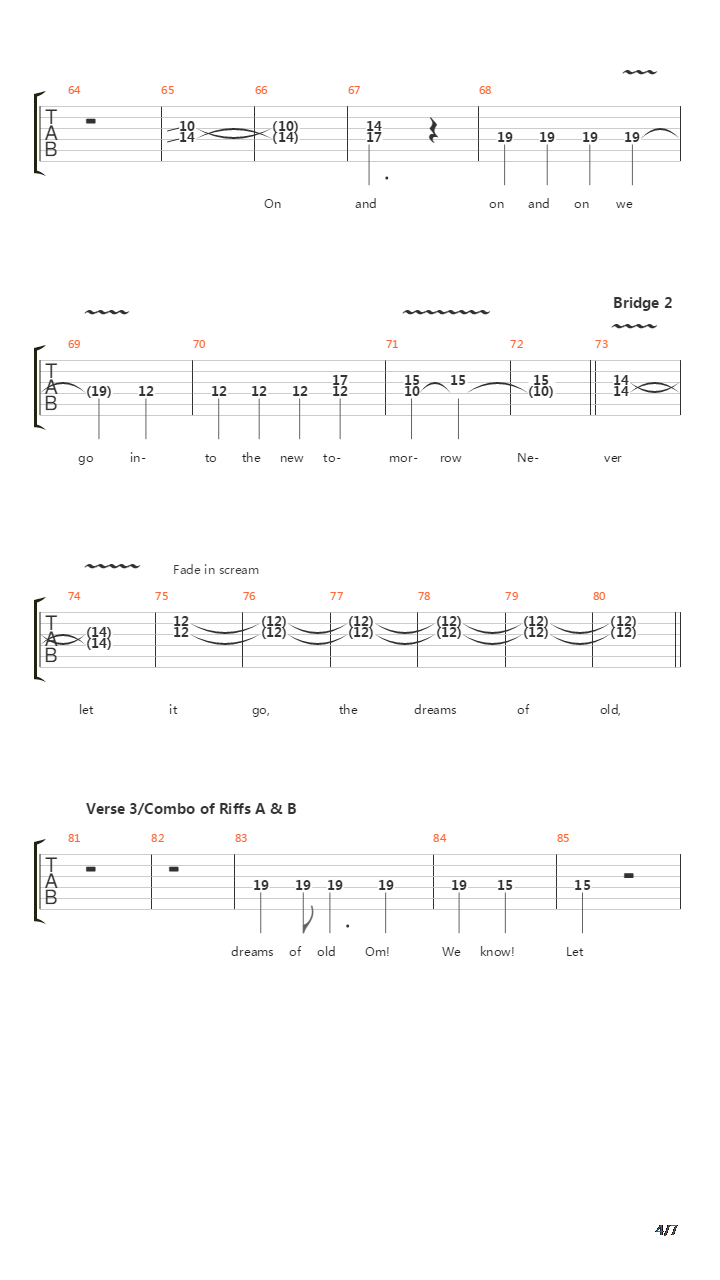 Into The Sun吉他谱