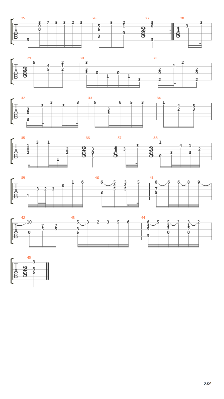 Opus 1 No 10吉他谱