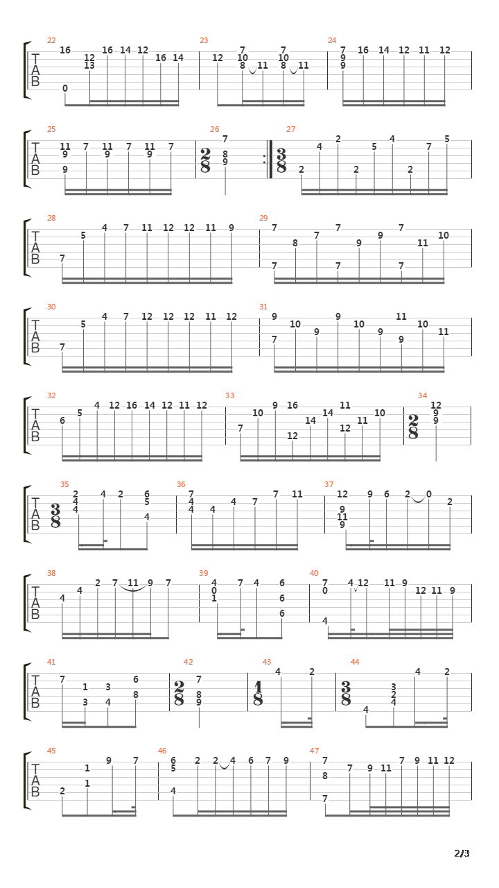 Opus 1 No 12吉他谱