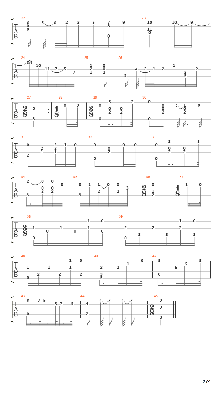 Opus 1 No 9吉他谱