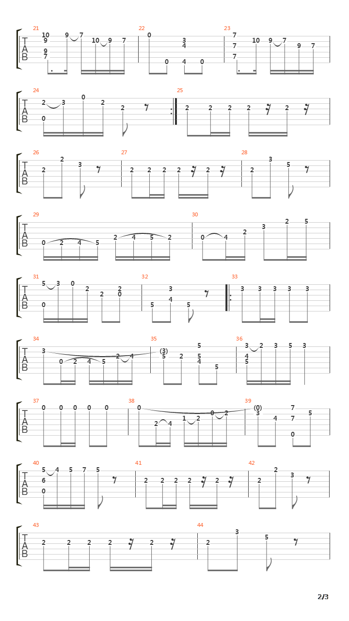 Opus 11 No 2吉他谱