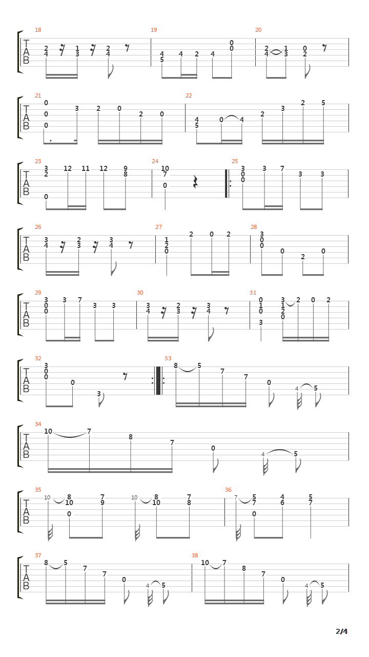 Opus 11 No 3吉他谱