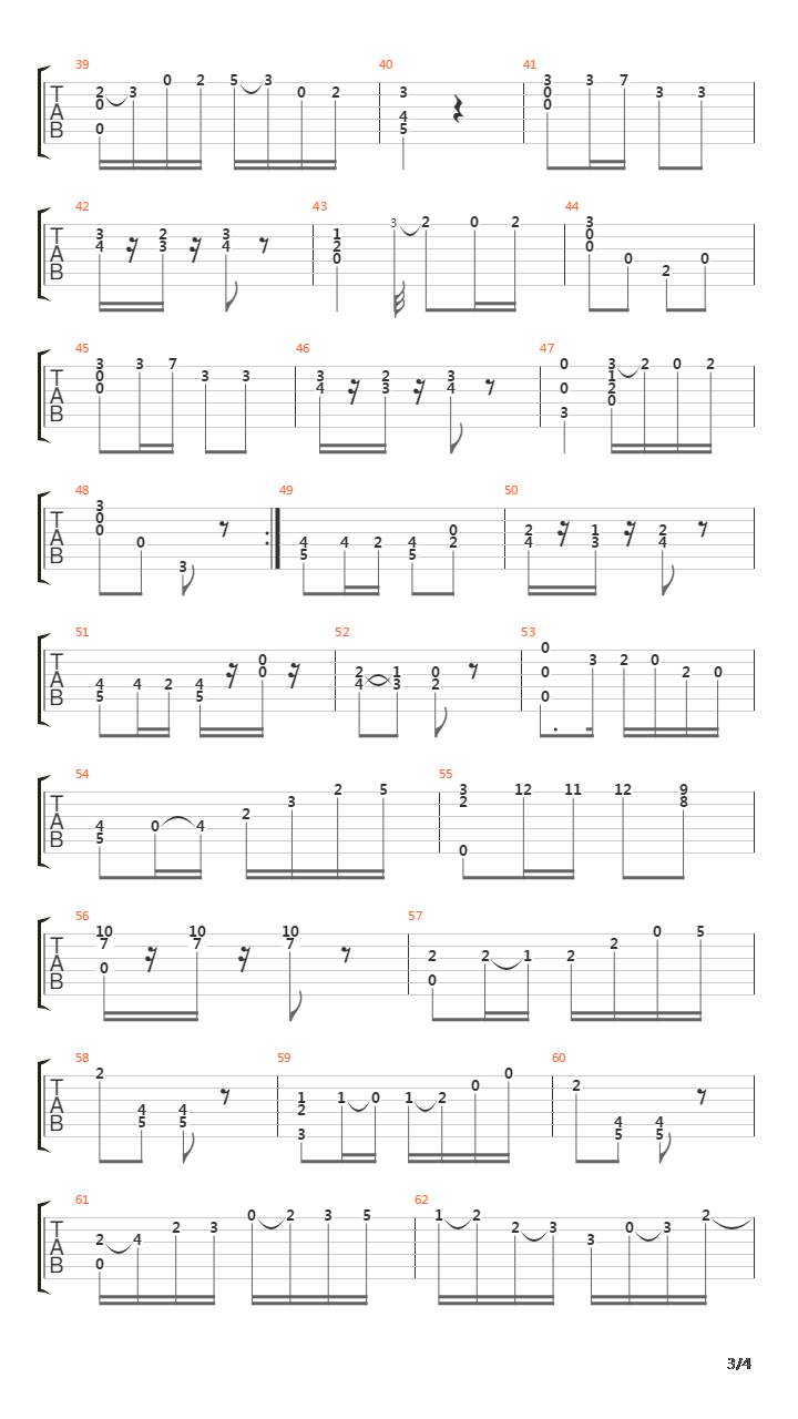 Opus 11 No 3吉他谱