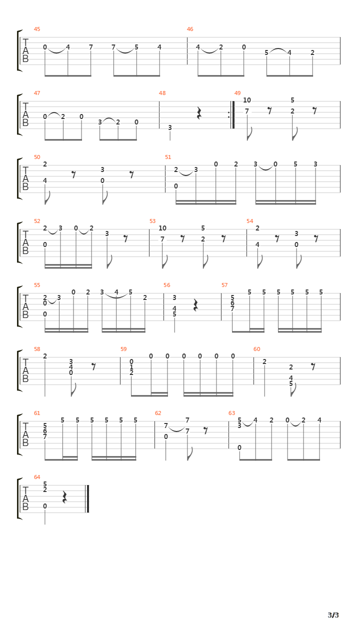 Opus 11 No 4吉他谱