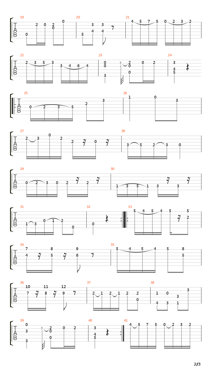 Opus 11 No 9吉他谱