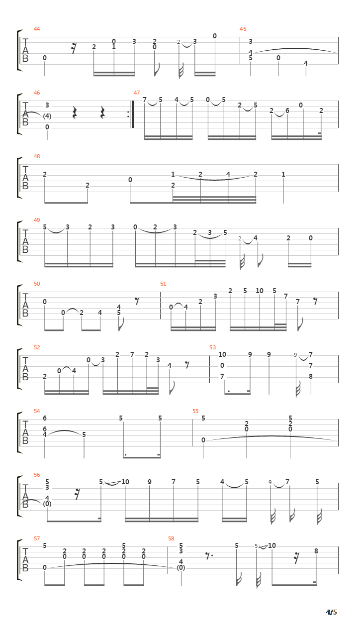 Opus 13 No 11吉他谱