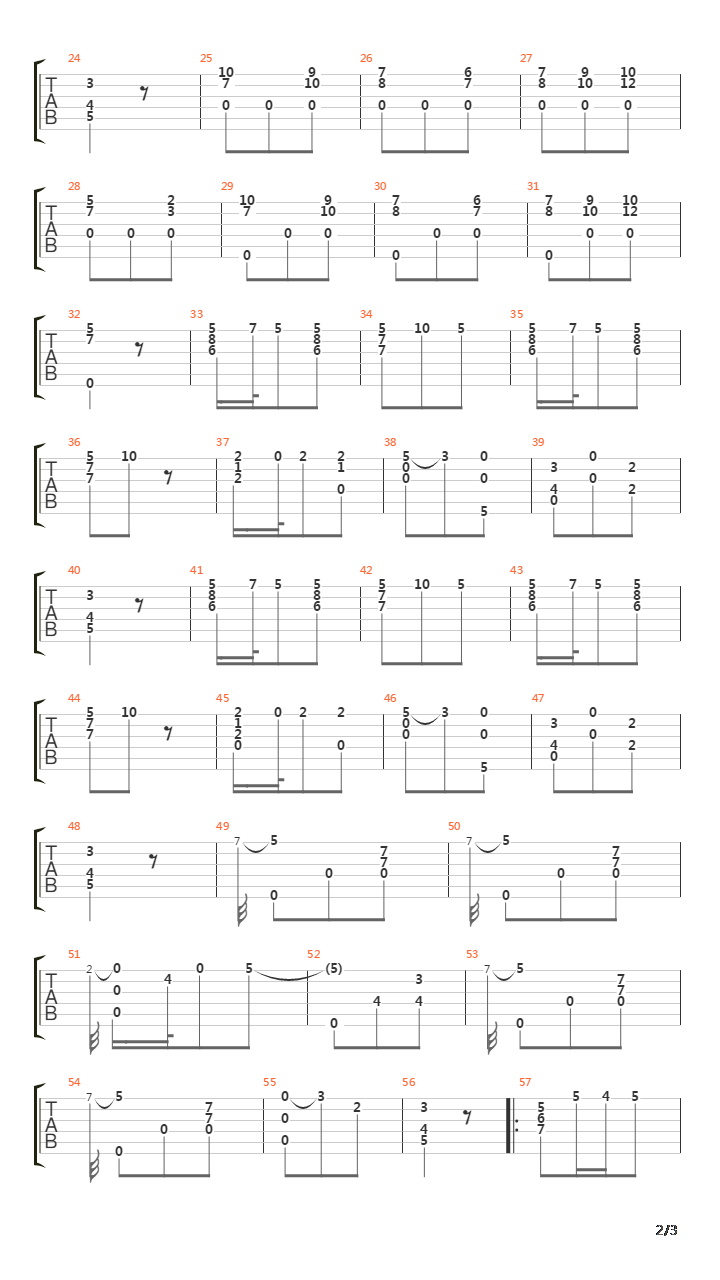 Opus 13 No 12吉他谱