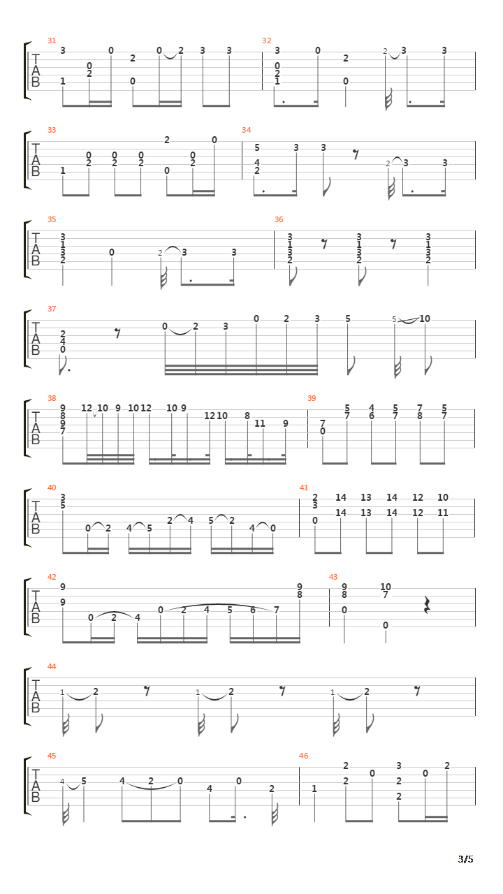 Opus 13 No 15吉他谱