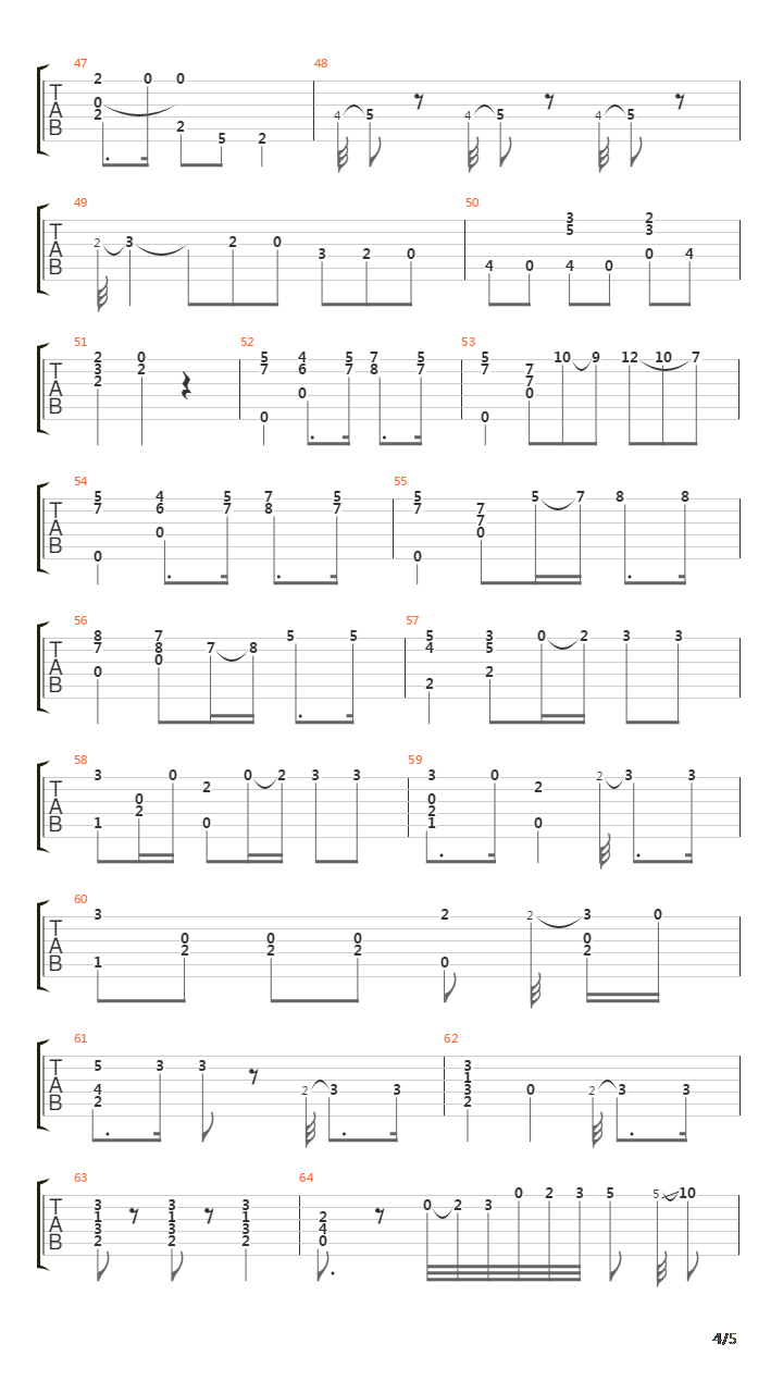 Opus 13 No 15吉他谱