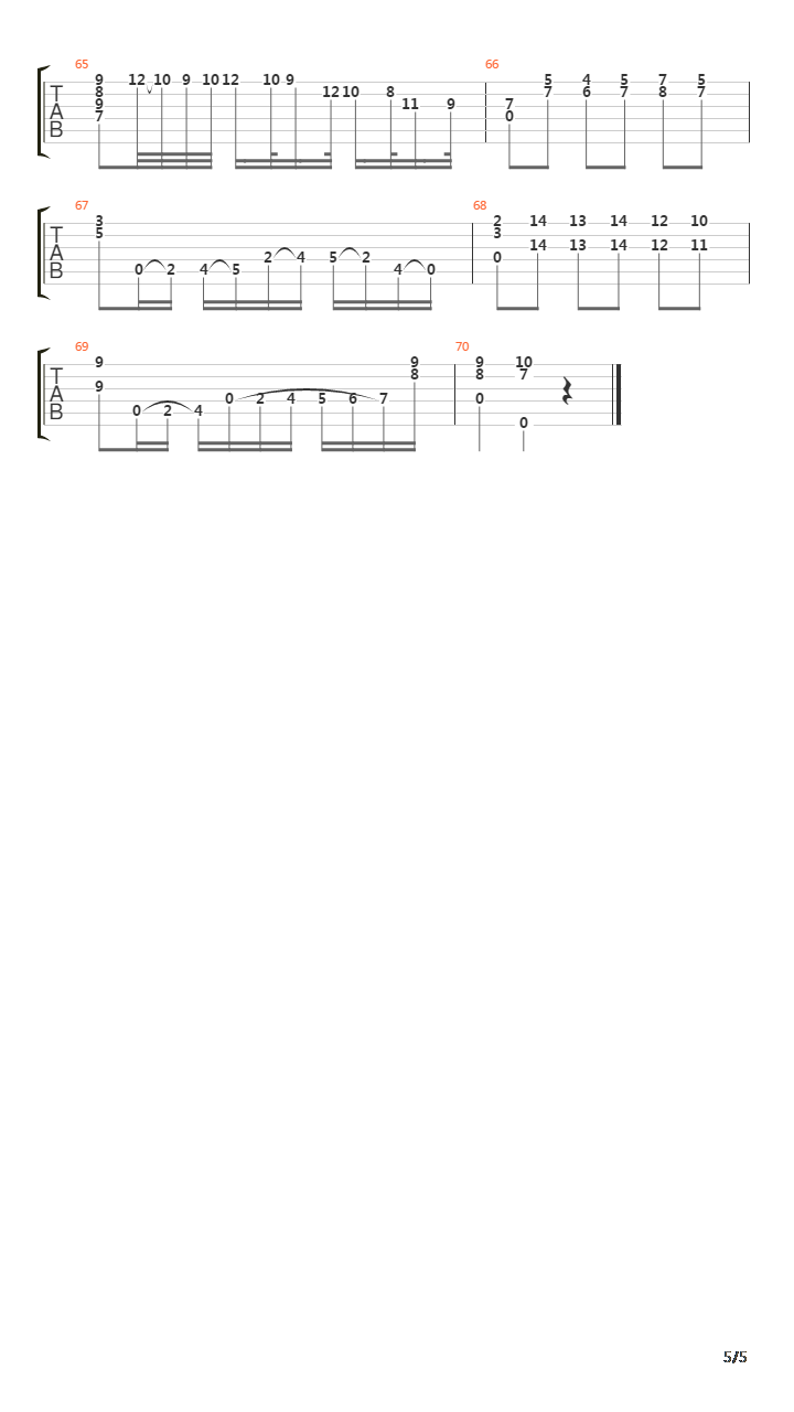 Opus 13 No 15吉他谱