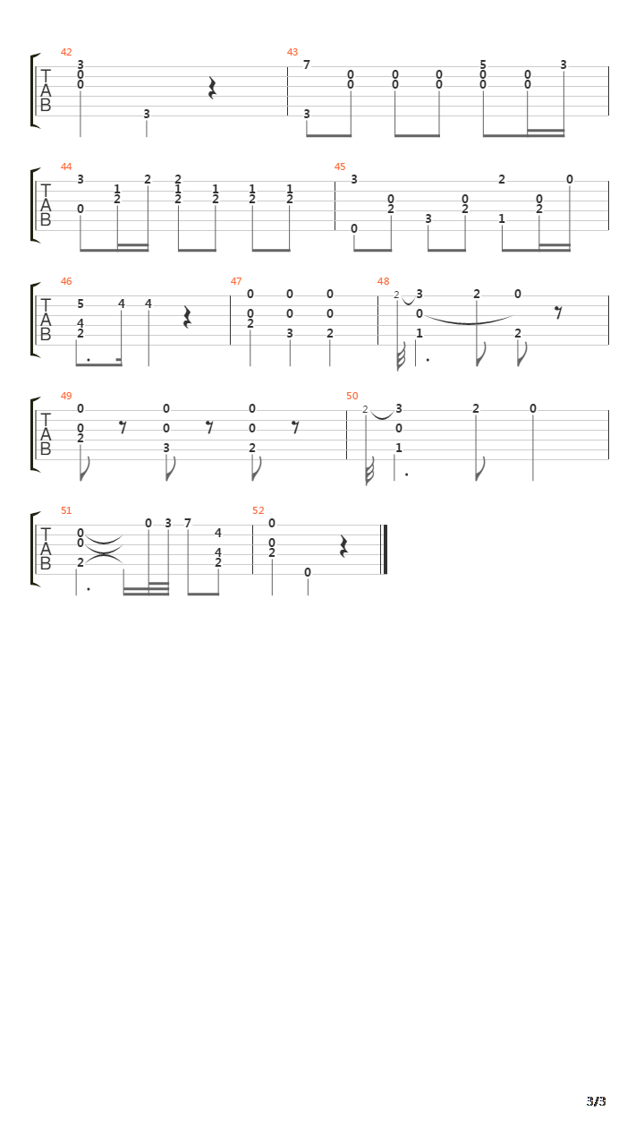 Opus 13 No 19吉他谱