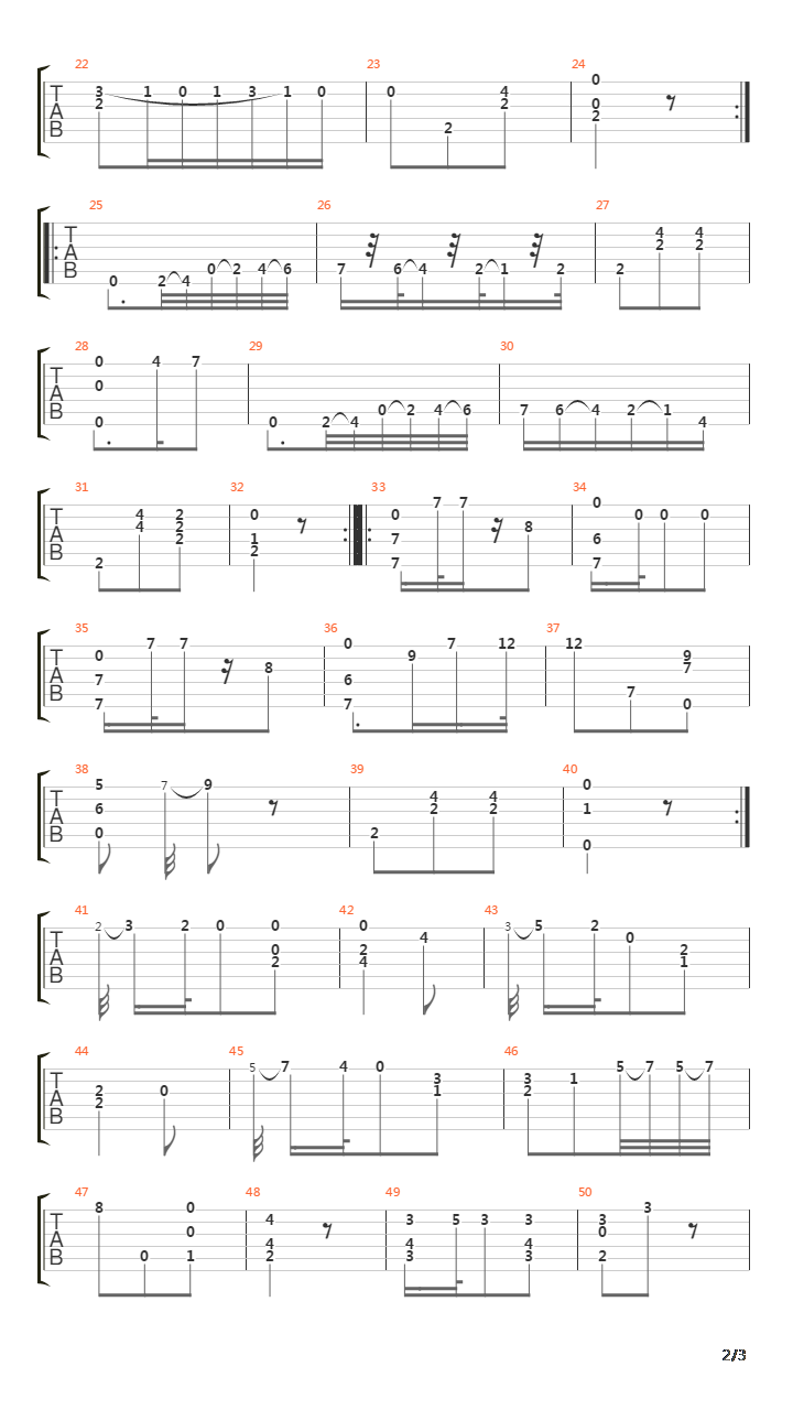 Opus 13 No 20吉他谱