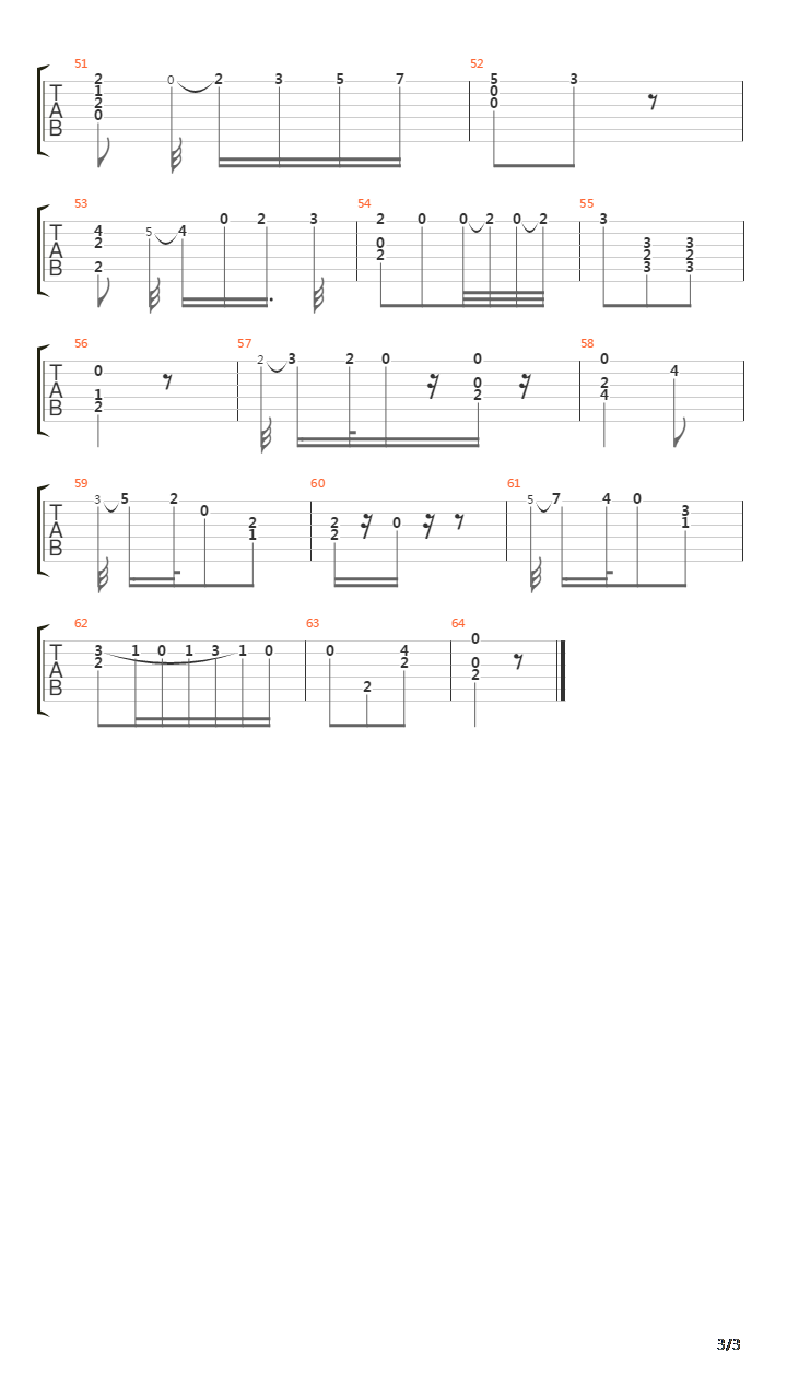 Opus 13 No 20吉他谱