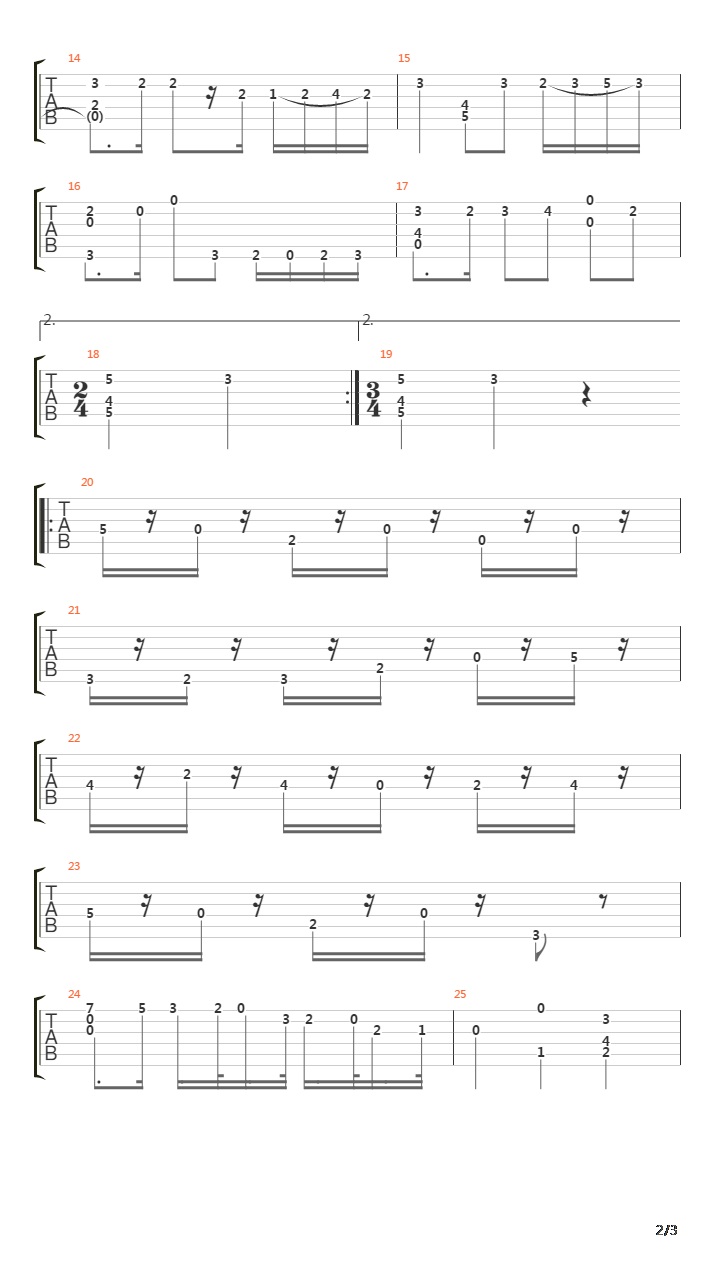 Opus 13 No 3吉他谱