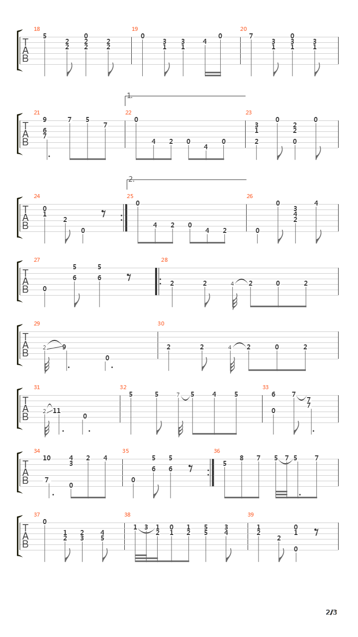 Opus 8 No 1吉他谱