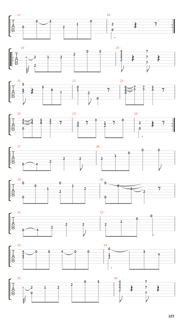 Opus 9 No 10吉他谱