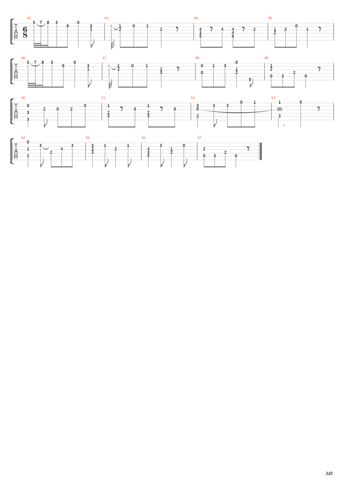 Opus 9 No 6吉他谱