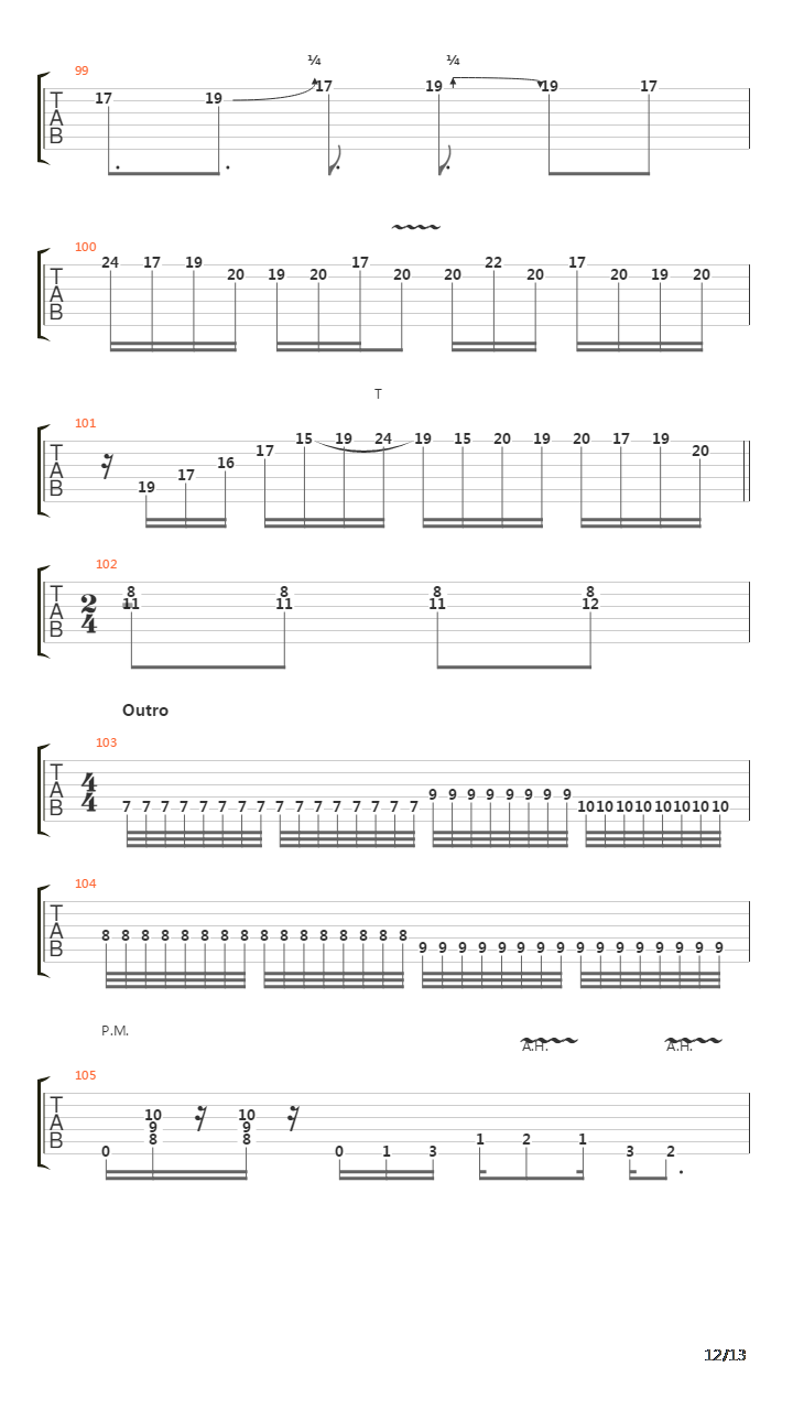 Ab Aeterno吉他谱