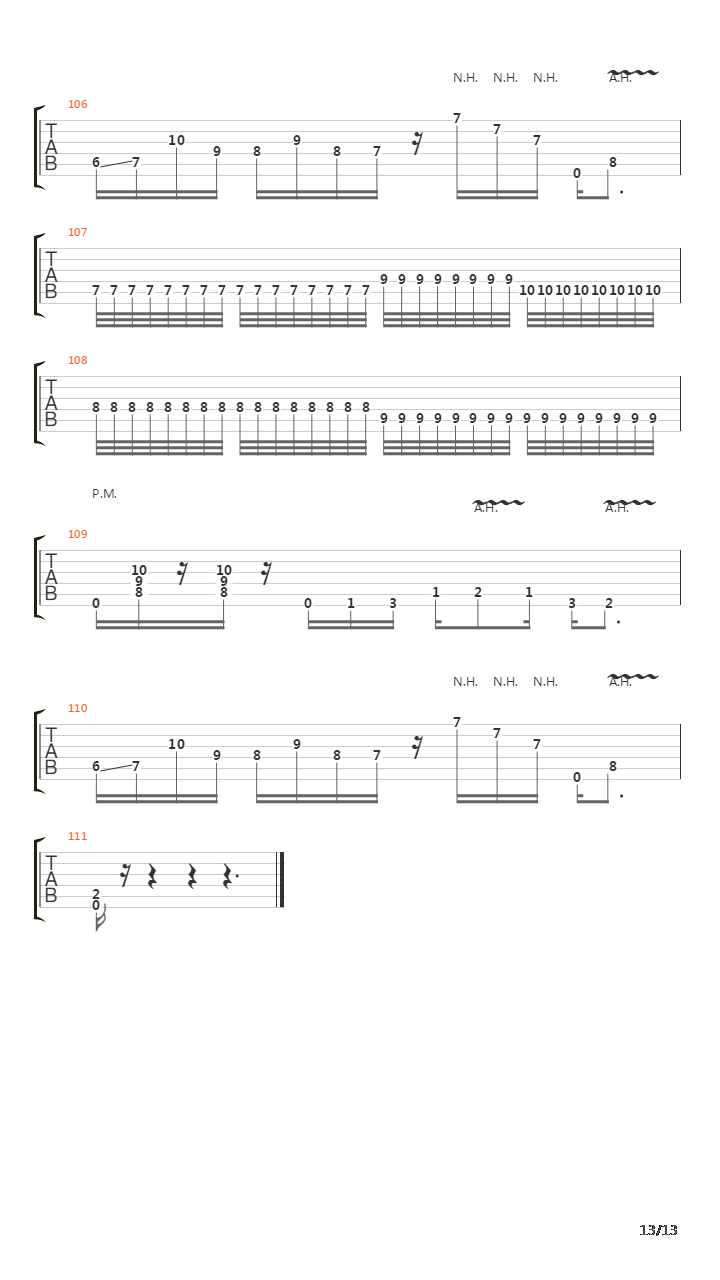 Ab Aeterno吉他谱