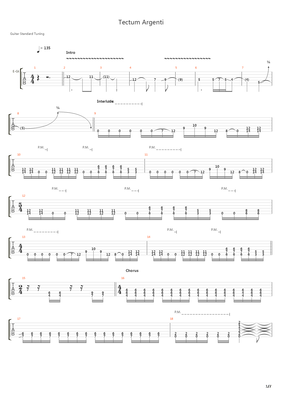 Tectum Argenti吉他谱