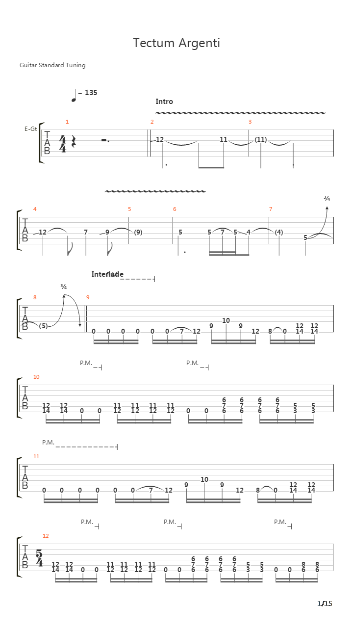 Tectum Argenti吉他谱