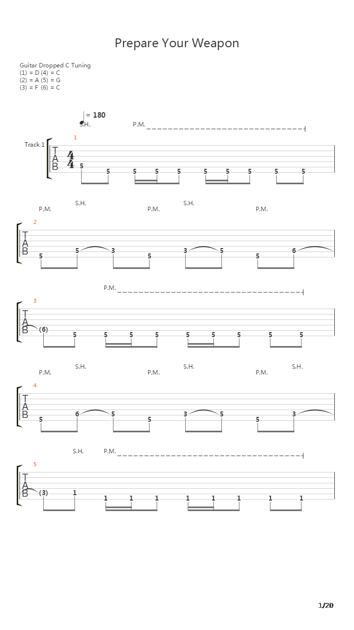 Prepare Your Weapon吉他谱