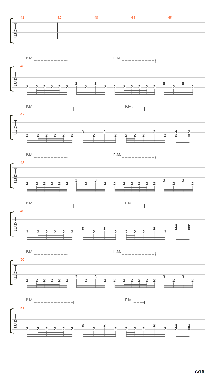 Deranged吉他谱