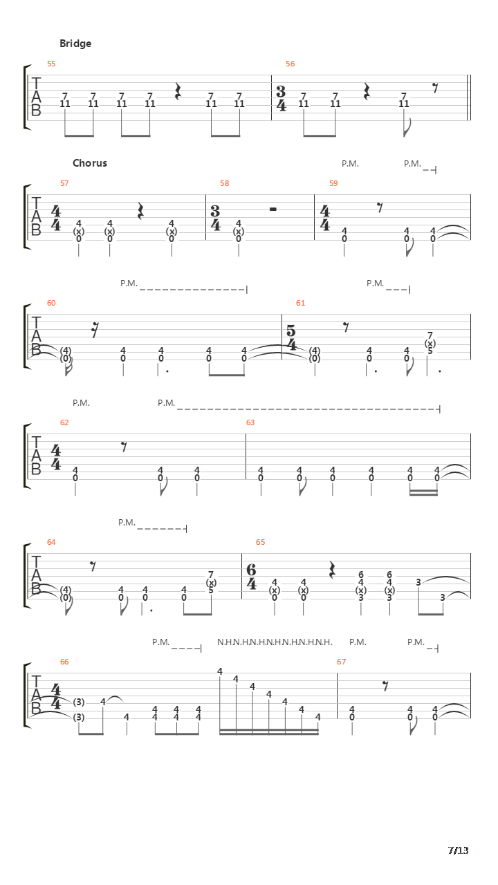 Spiral吉他谱