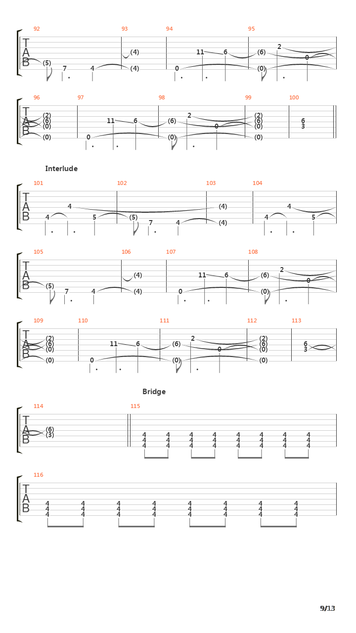 Spiral吉他谱