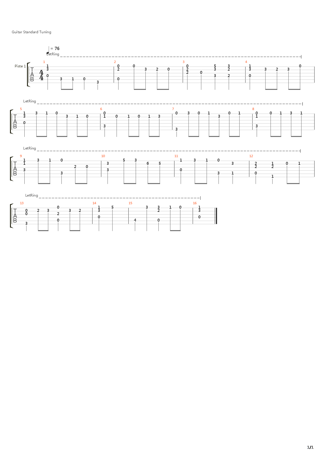 Pavane吉他谱