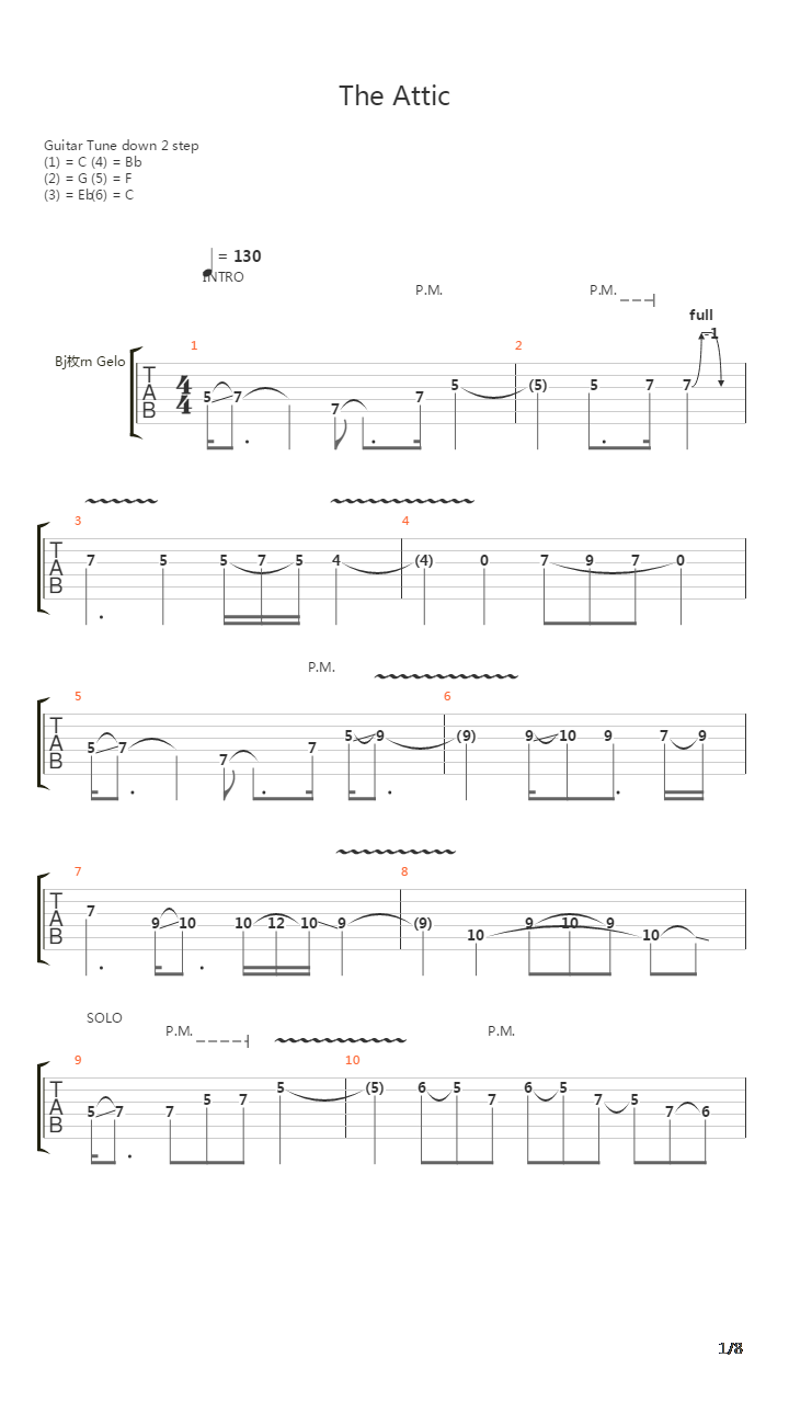 The Attic吉他谱