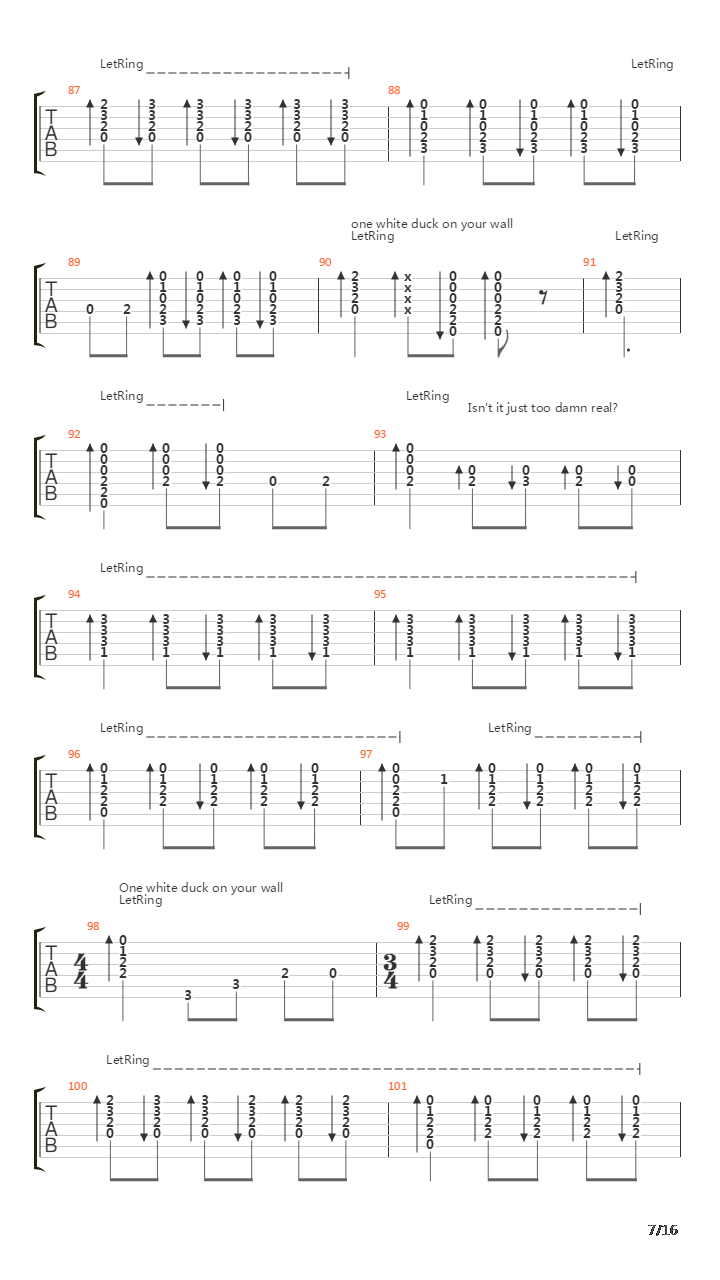 One White Duck吉他谱