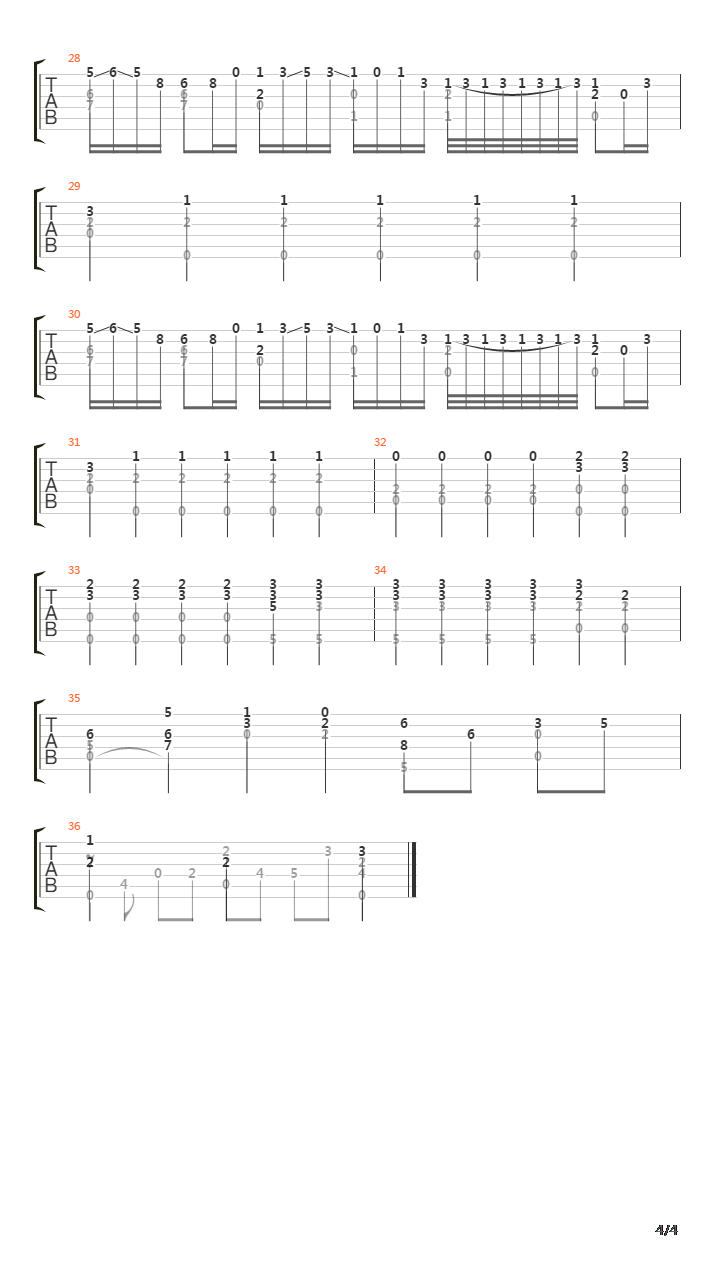 Bwv 974 - Adagio In D Minor吉他谱