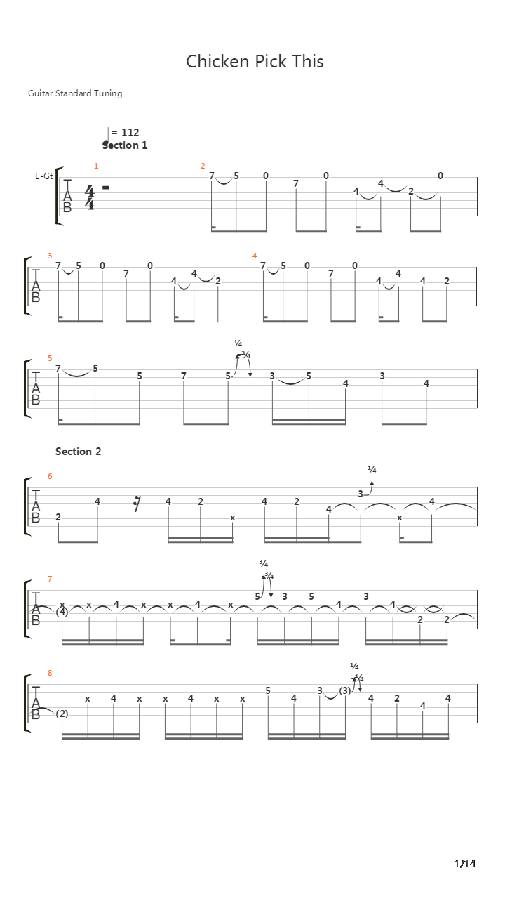 Chicken Pick This吉他谱