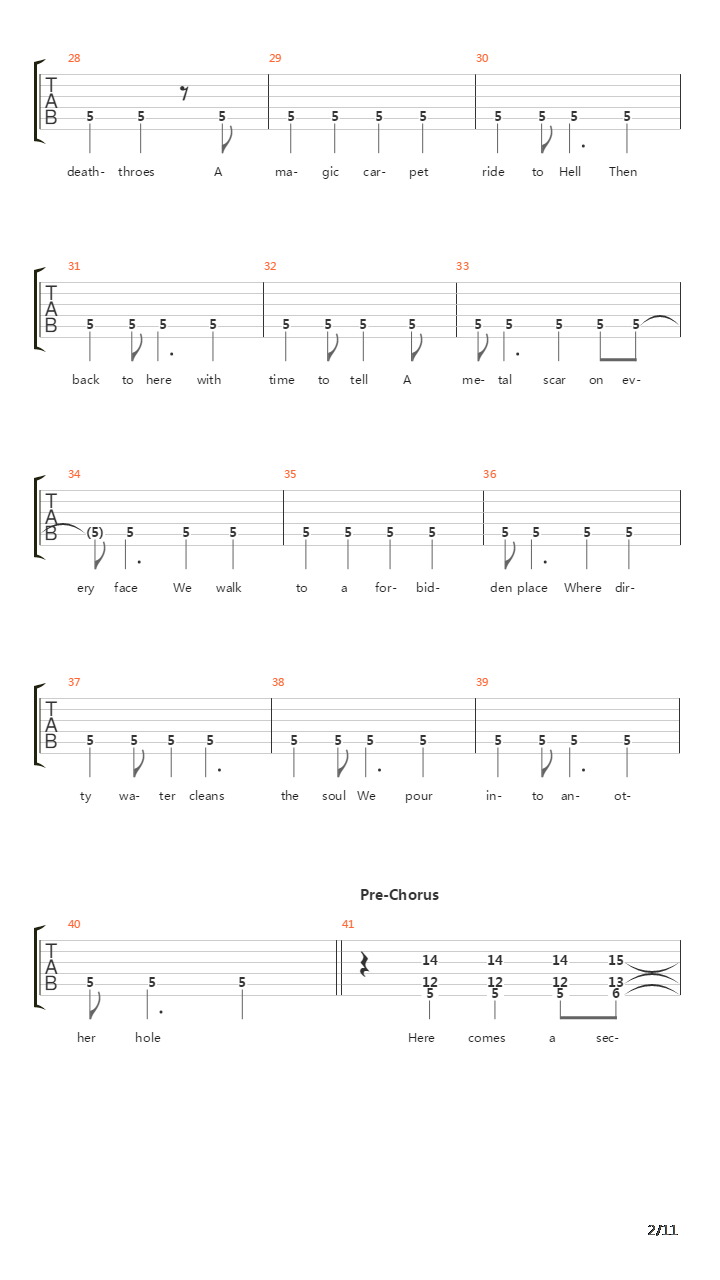 Rules吉他谱