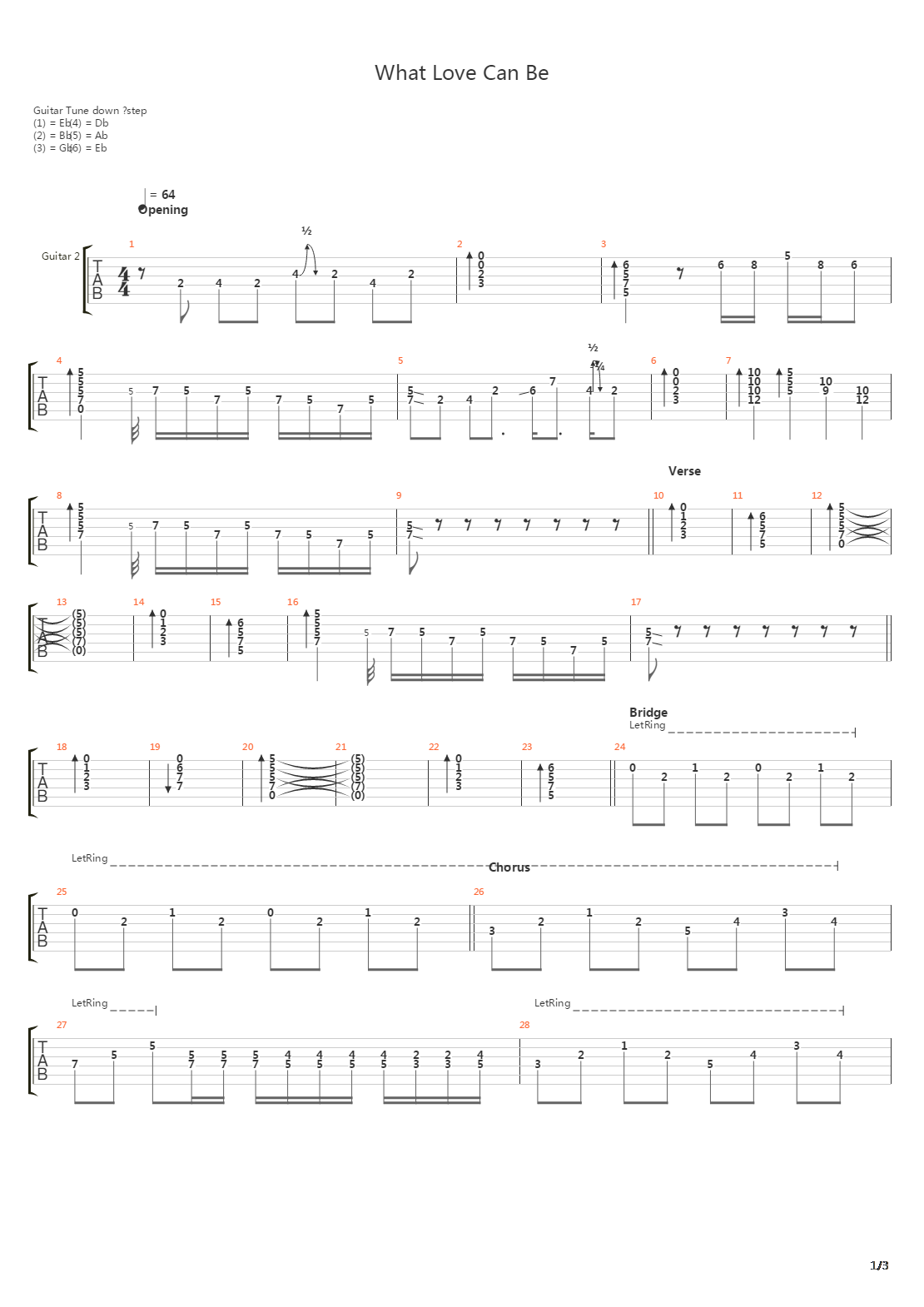 What Love Can Be吉他谱