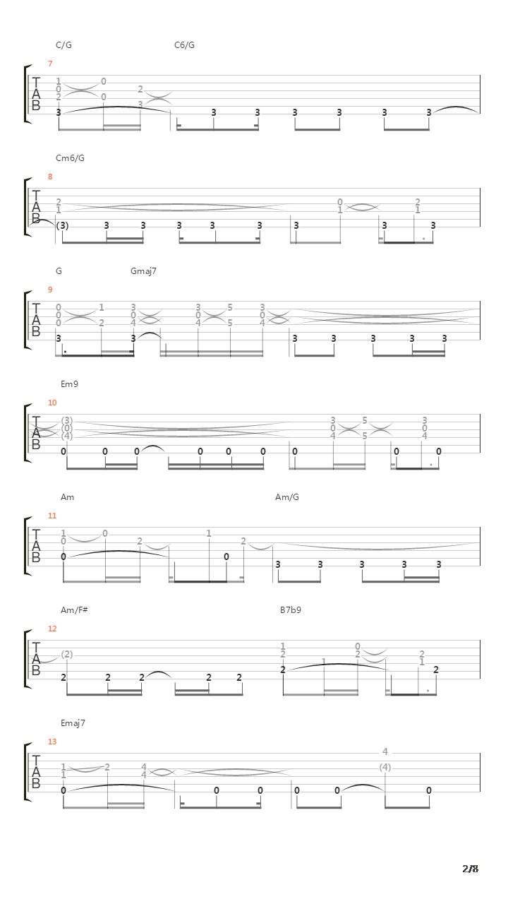 Song For Katie吉他谱