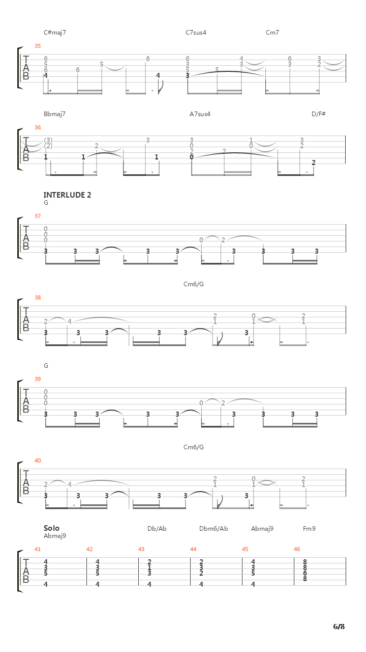 Song For Katie吉他谱