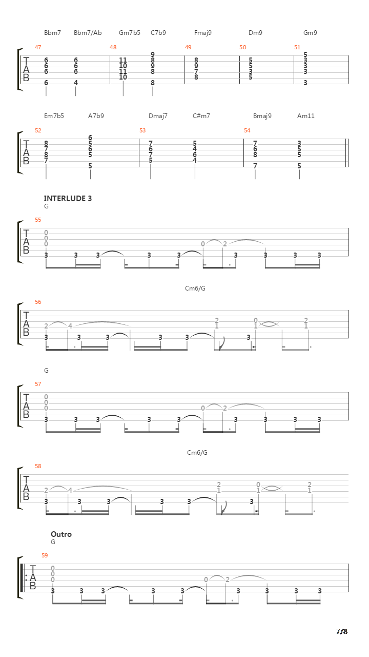 Song For Katie吉他谱