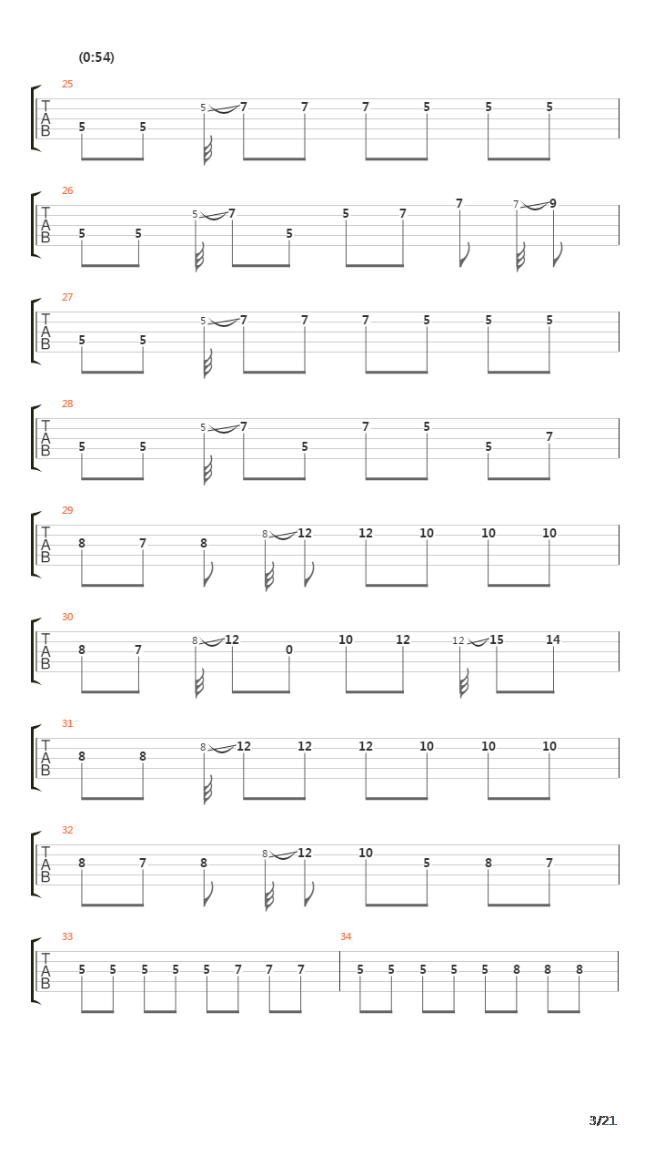 Echo吉他谱