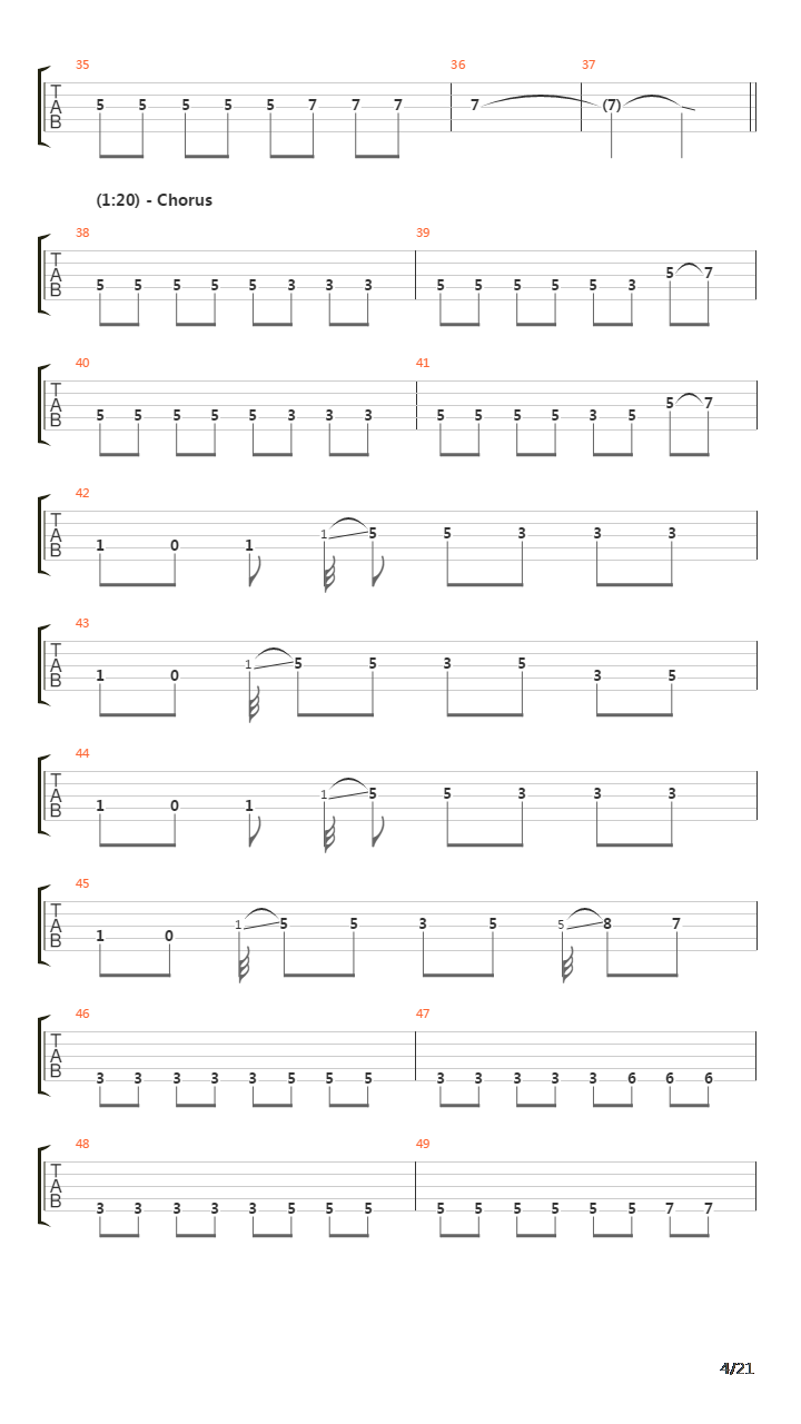 Echo吉他谱