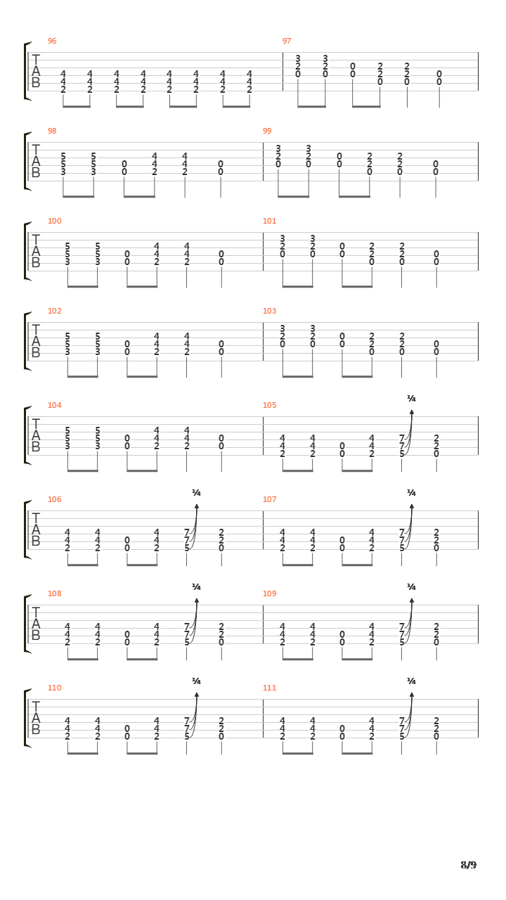 Breed吉他谱