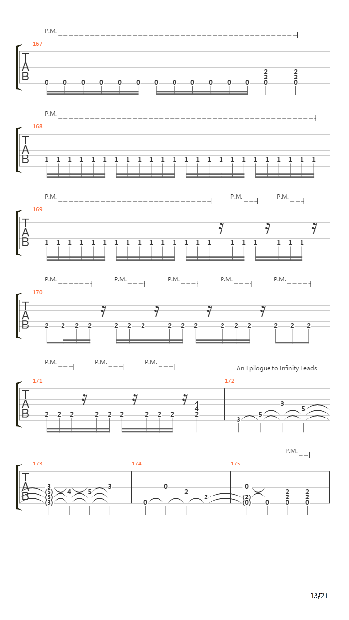 An Epilogue To Infinity吉他谱