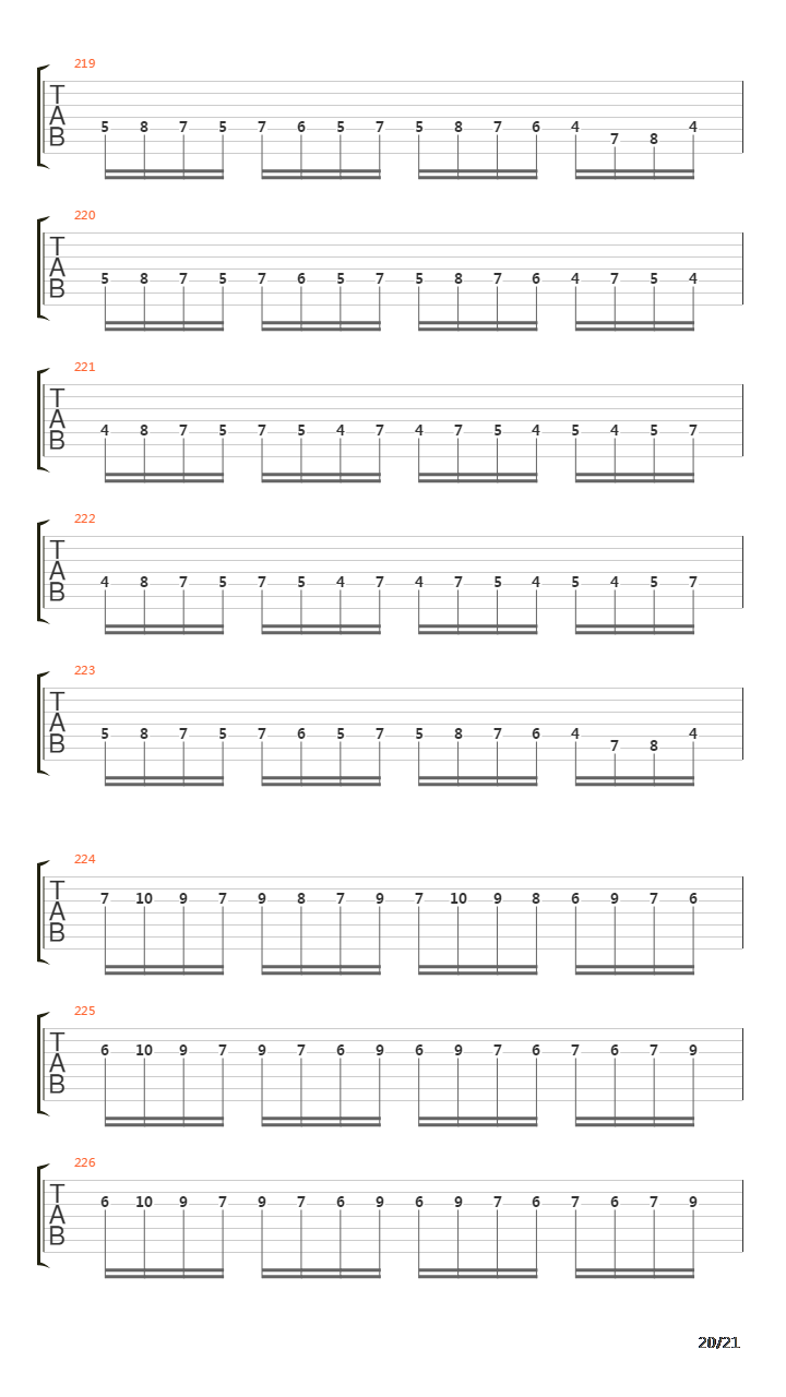 An Epilogue To Infinity吉他谱