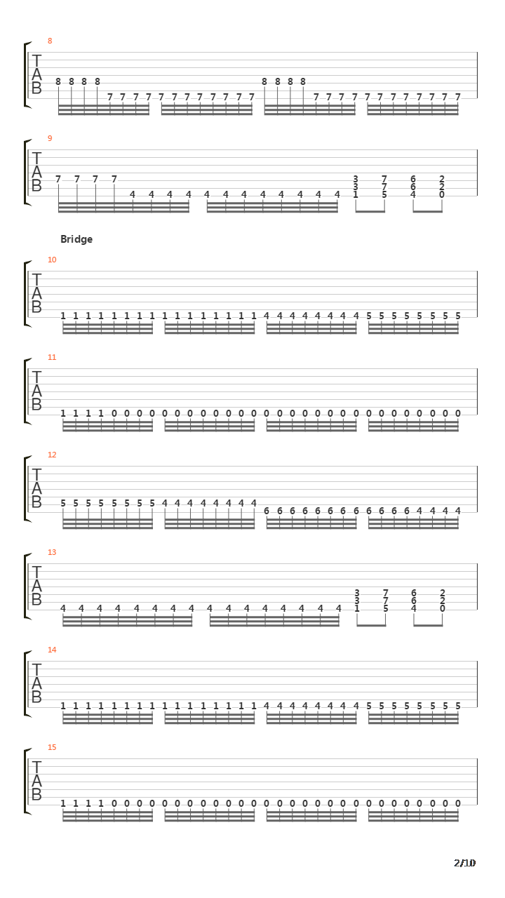 Ode To The Sun吉他谱