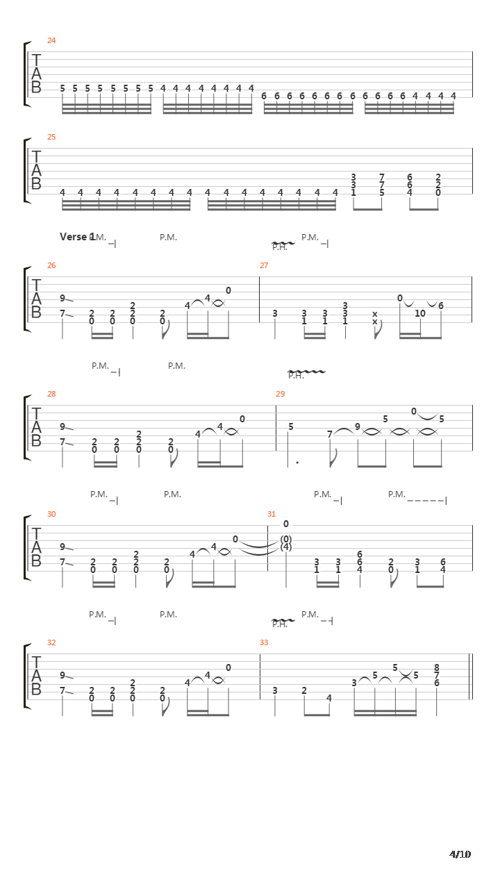 Ode To The Sun吉他谱