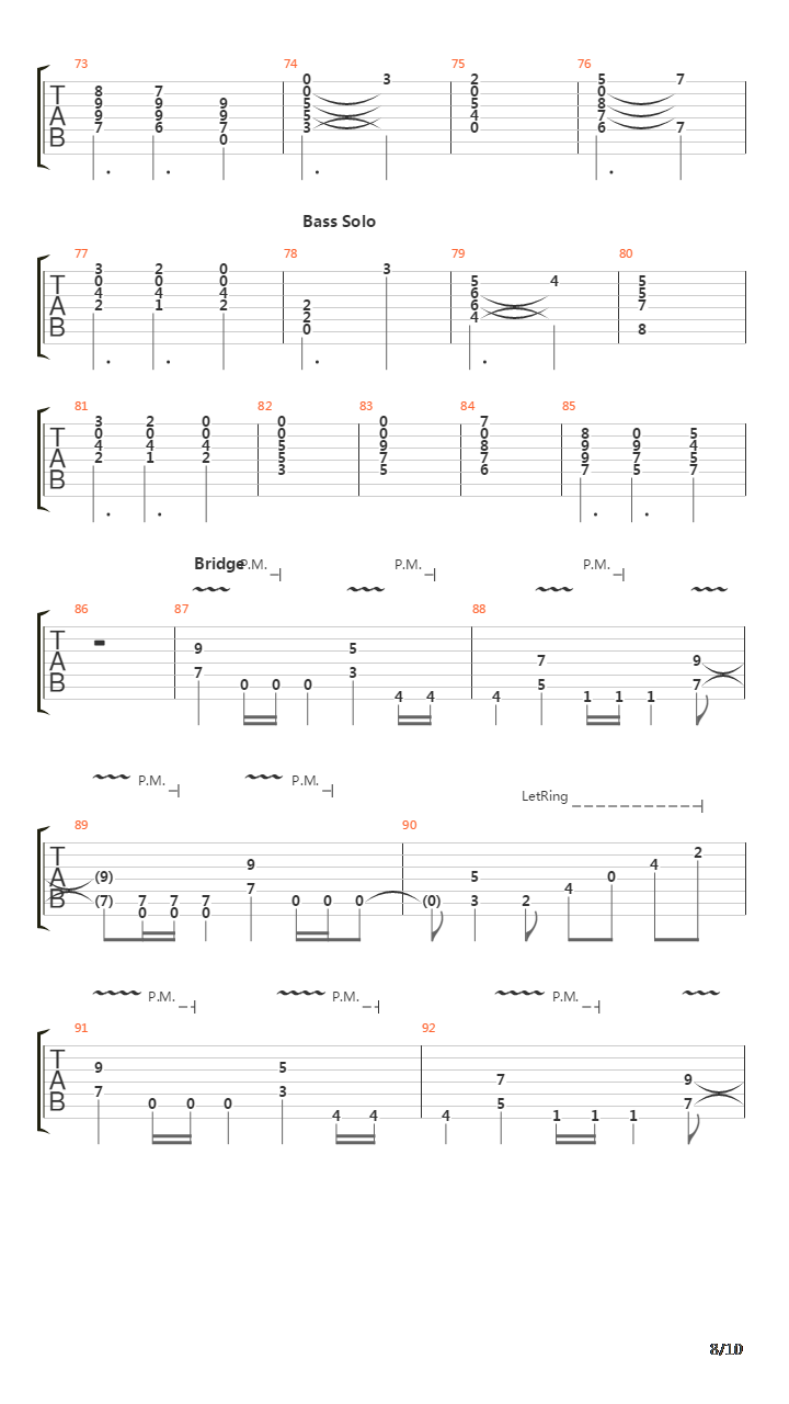 Ode To The Sun吉他谱
