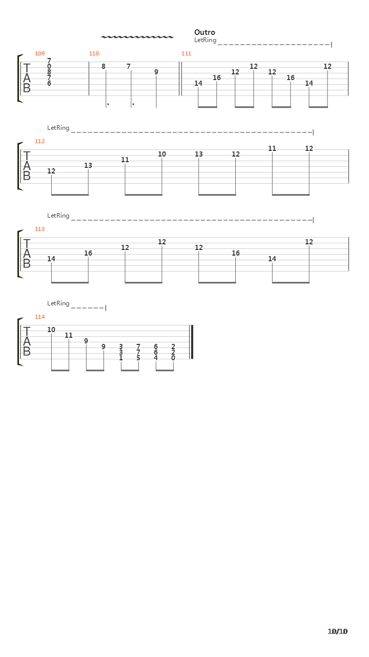 Ode To The Sun吉他谱