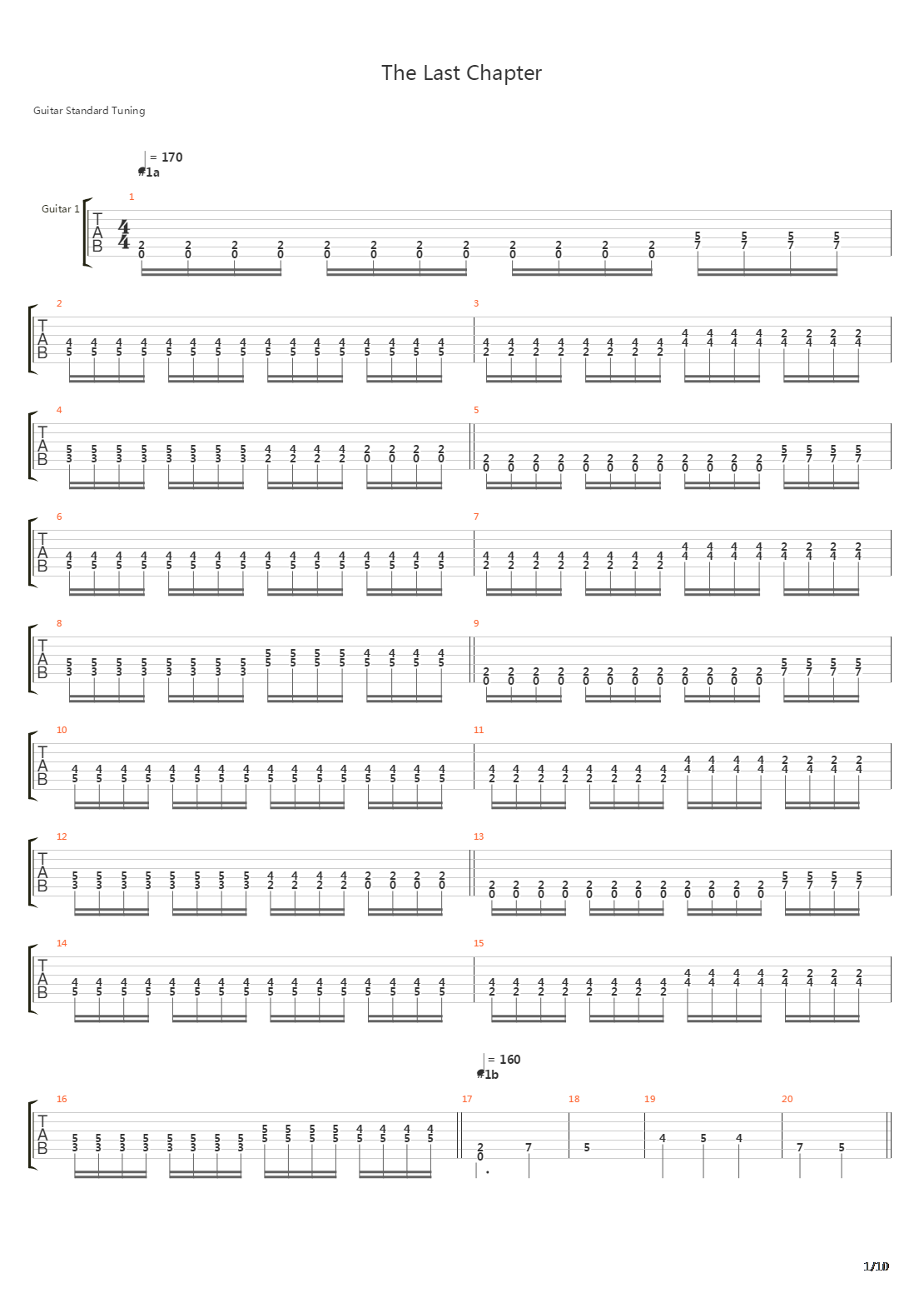 The Last Chapter吉他谱