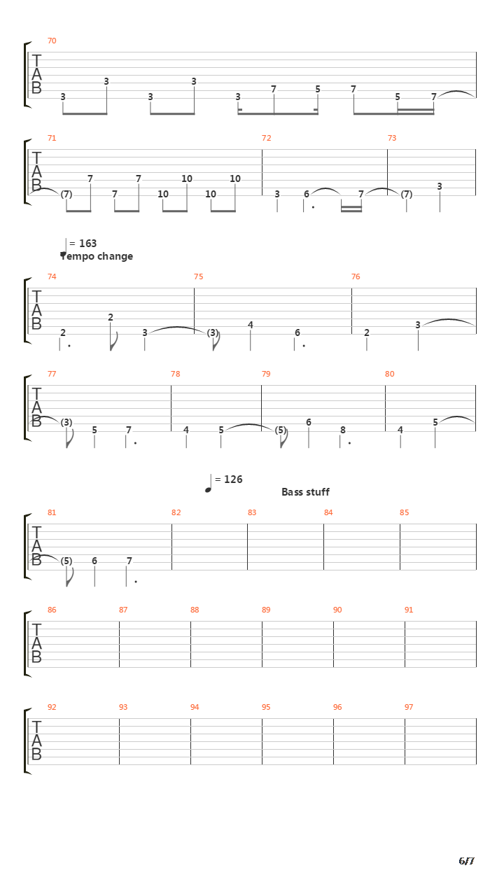 One Curl In Bangkok吉他谱